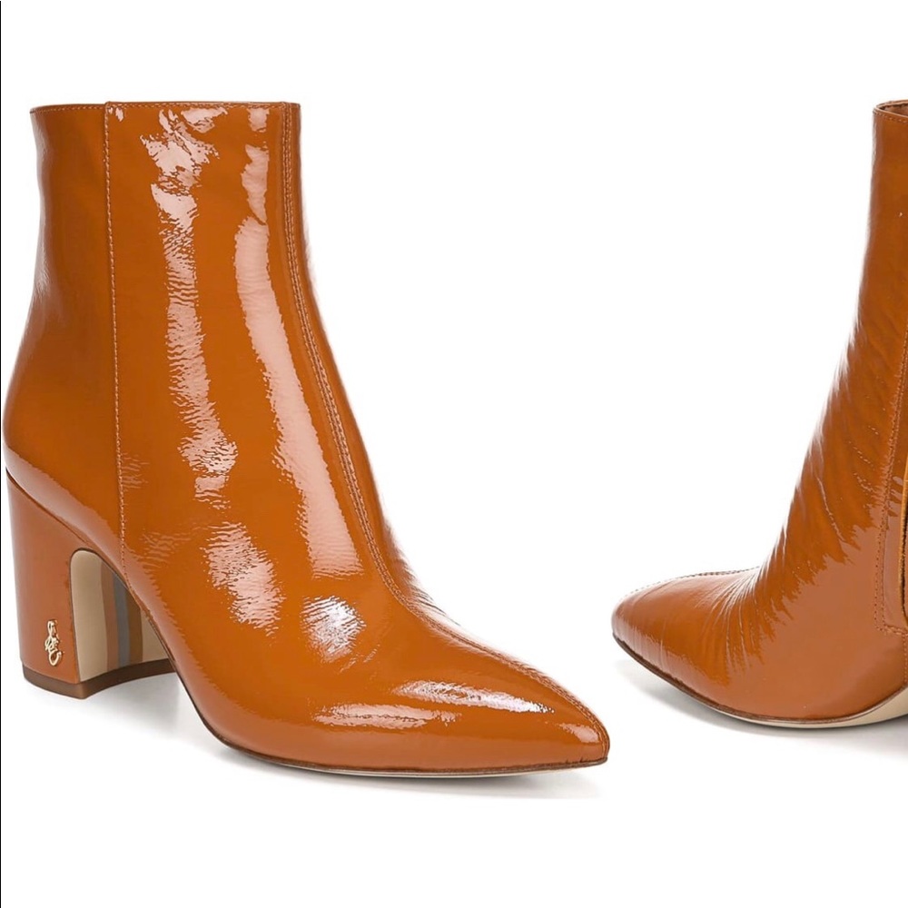 Sam Edelman orange booties